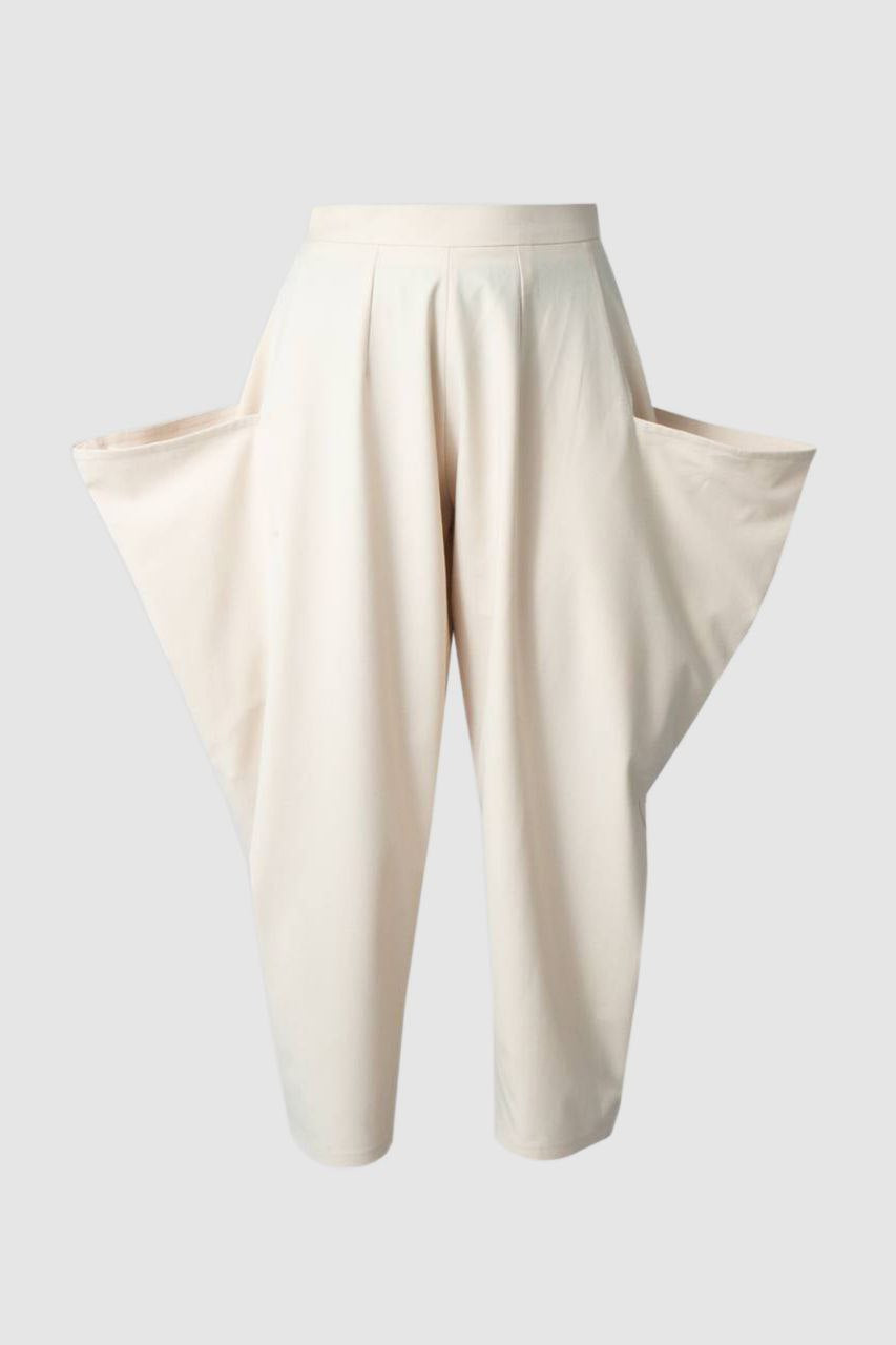 Cream Super Pocket Trousers