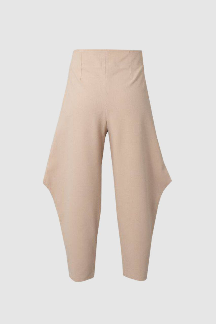 Cream Triangle Trousers
