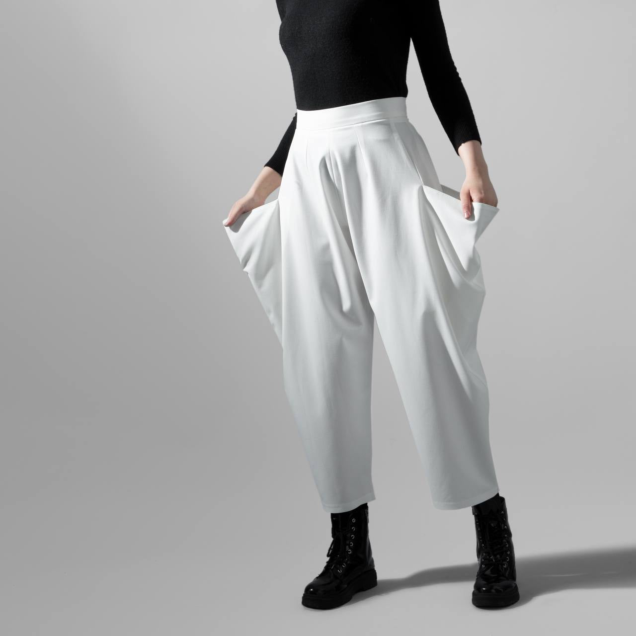 White Super Pocket Trousers