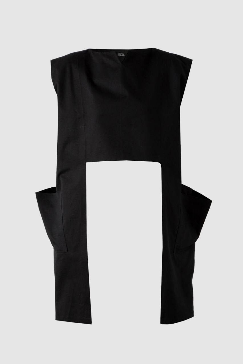 Black Two Pocket Top