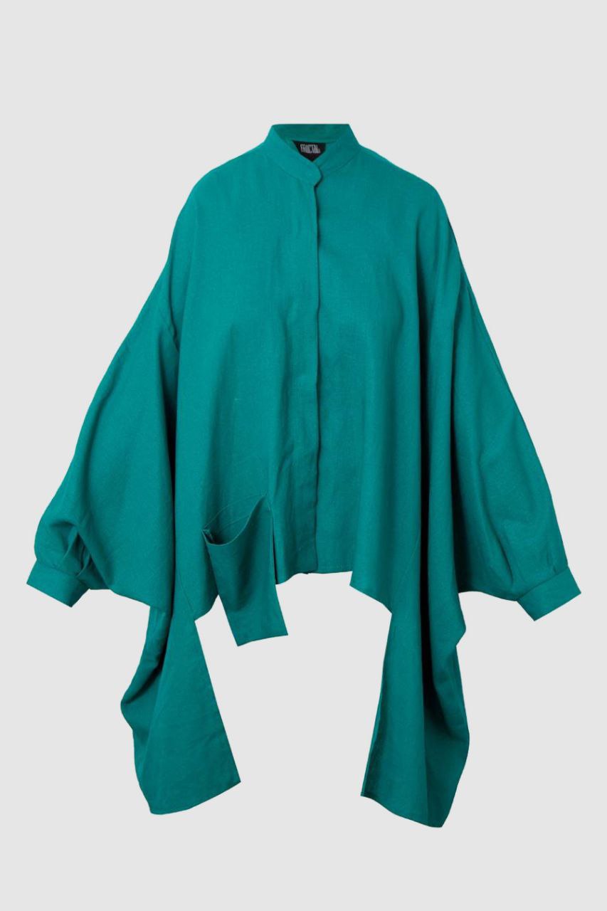 Green Kimono Blouse