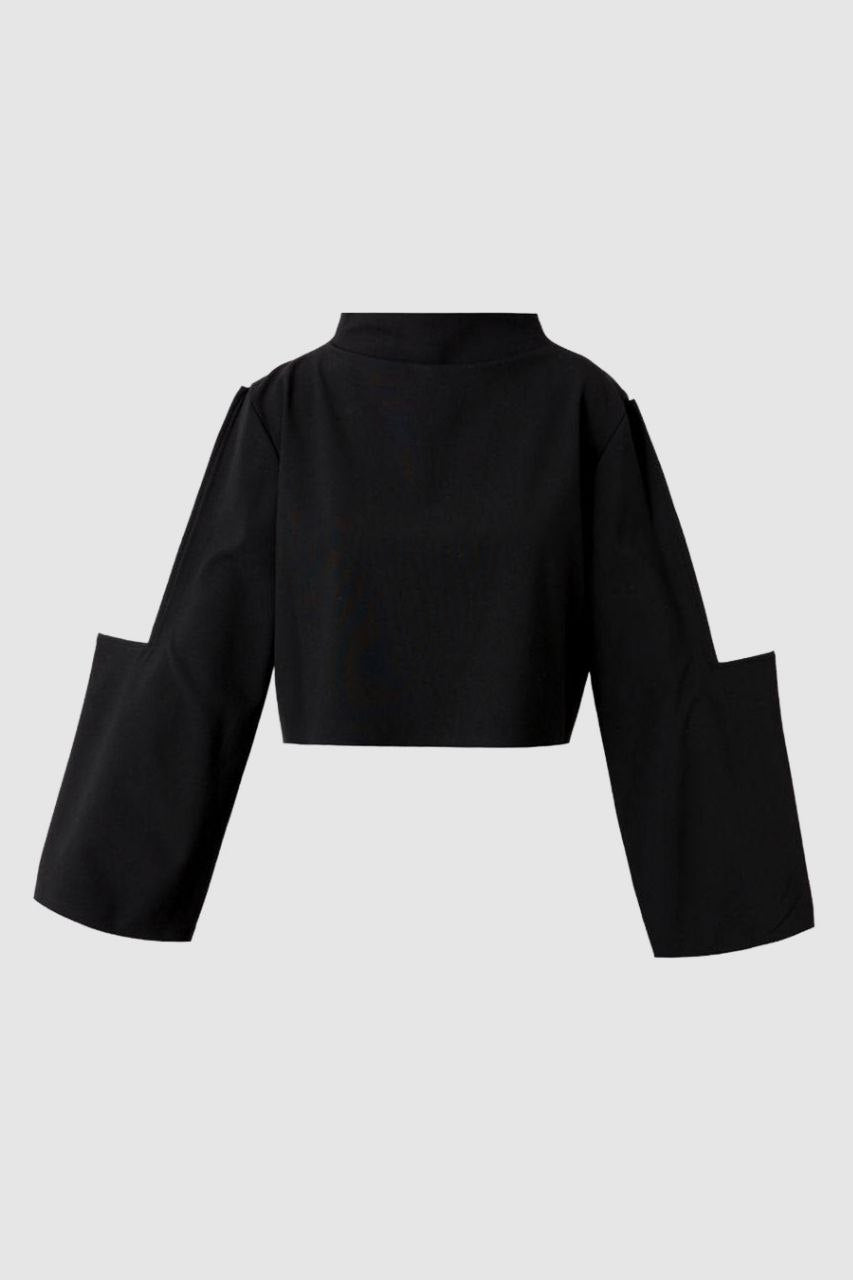 Black L Sleeve Blouse