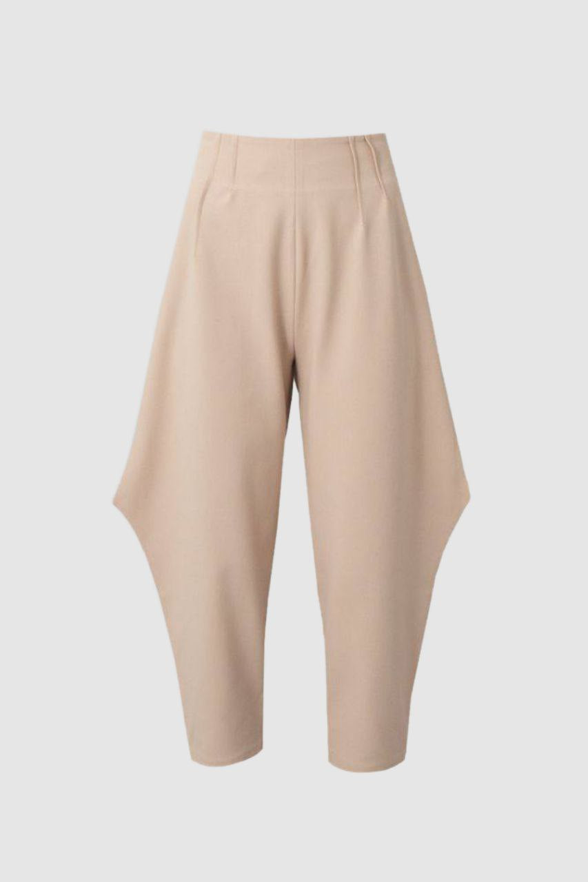 Cream Triangle Trousers