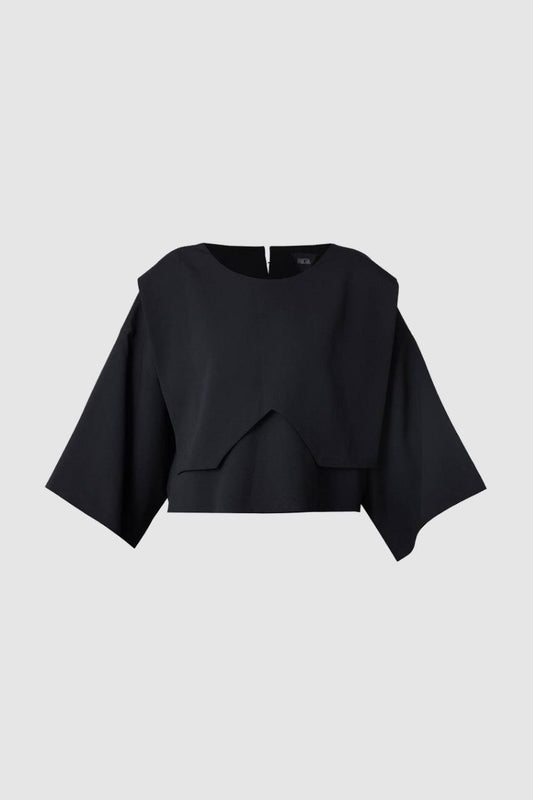 Prim Black Blouse