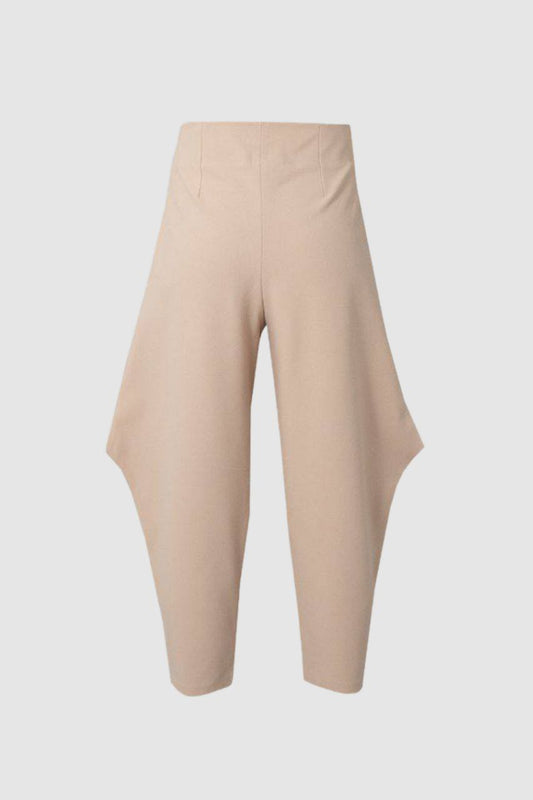 Cream Triangle Trousers