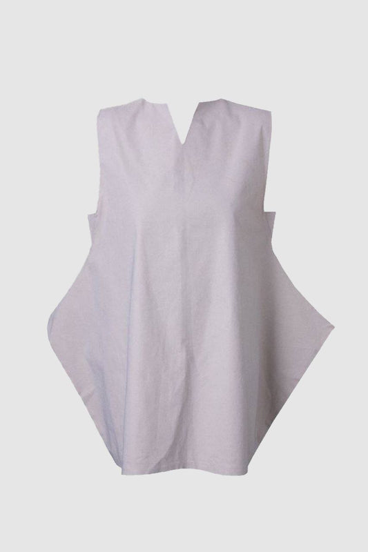 Beige Side Sharp Dress