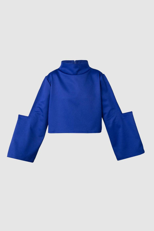 Persian Blue L Sleeve Blouse
