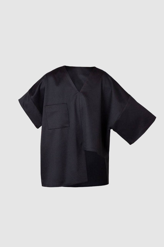 Black Step Blouse
